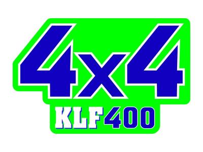 Miscellaneous Lime Green Kawasaki 400 4x4 Sticker