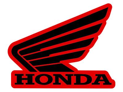 Miscellaneous Honda 'Wing' Left Hand Tank Sticker 107mm