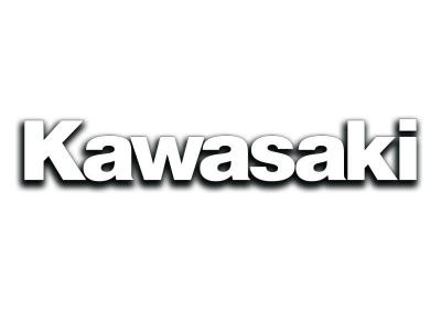 Miscellaneous White Kawasaki Side Logo Sticker