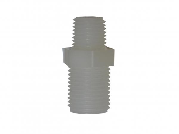 Miscellaneous C-Dax Part - Pipe Fitting Reducer 11/16 UNCM x 1/4 UNFM Straight Plastic