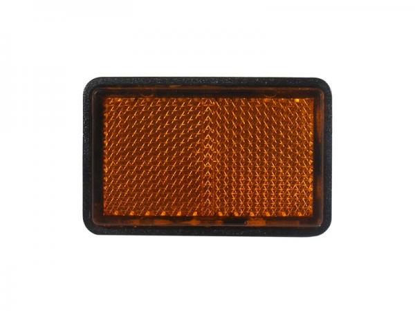 Miscellaneous Rectangular Amber Reflector With 5mm Mounting Bolt